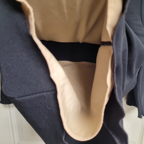 Spanx Black Tummy Control Lined V-neck 3/4 Sleeve Shapewear Top Size Small - Picture 4 of 8